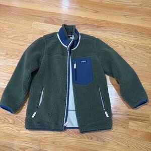 Patagonia Classic Retro X Jacket - Forest Green and Navy
